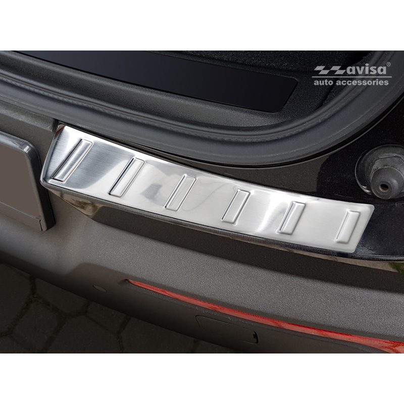 Stainless Steel Rear bumper protector  Volvo XC40 2018- 'Ribs' (2 pieces)
