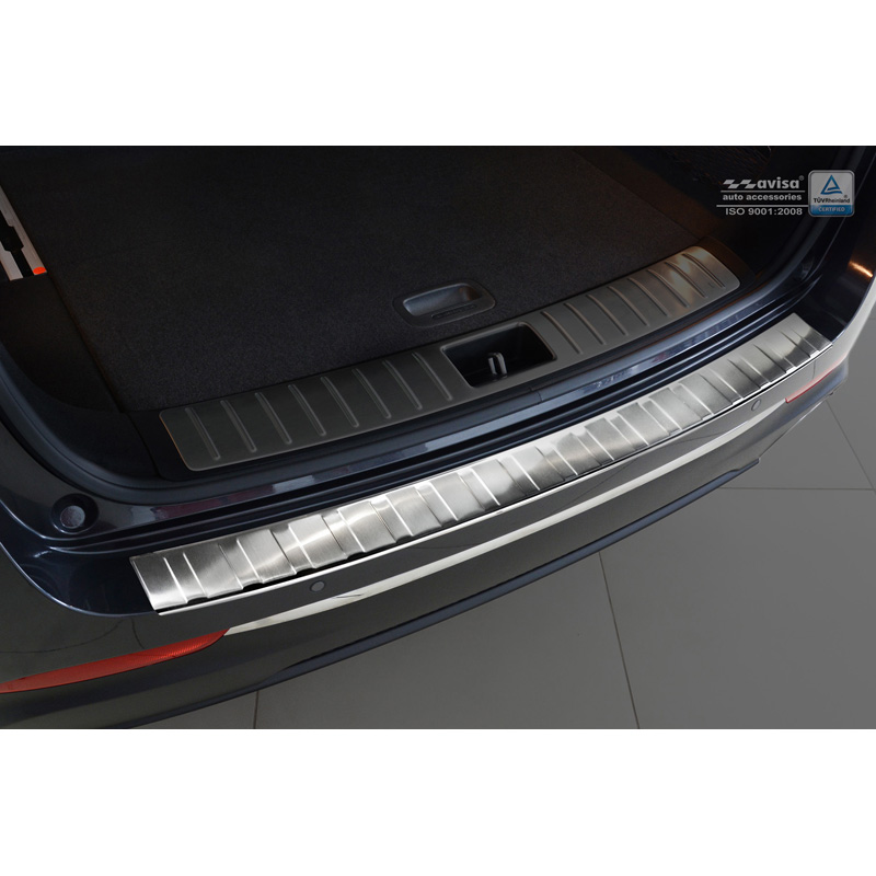 Stainless Steel Rear bumper protector  Kia Optima Combi 2016- 'Ribs'