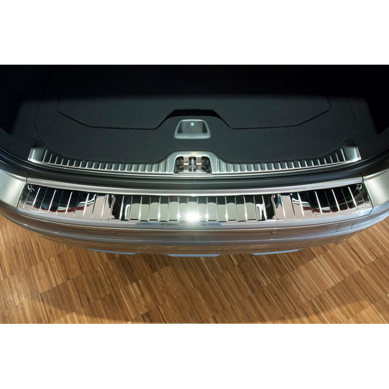 Chrome Stainless Steel Rear bumper protector  Volvo XC60 2013-2016 'Ribs'