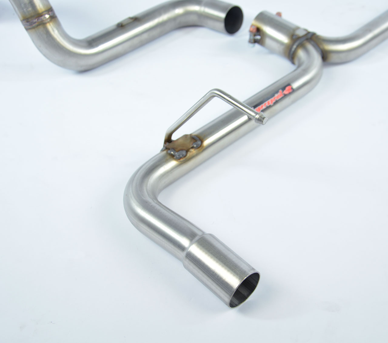 595 ABARTH 1.4T "Competizione" (180 Hp) (Ø65) 2016 Rear pipe kit Right - Left (Muffler delete)