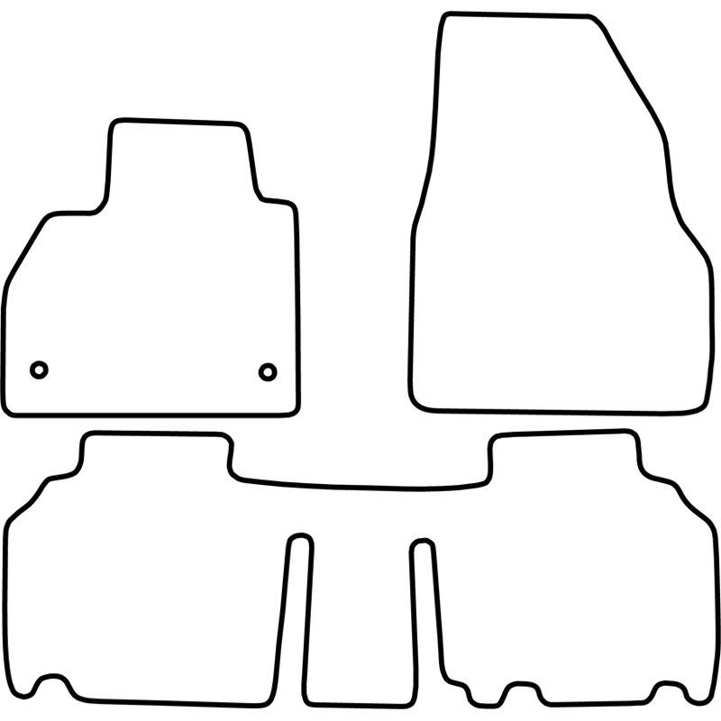 Set car mats  Renault Kangoo Family 2008-2021 & Mercedes Citan Combi 2012-2021