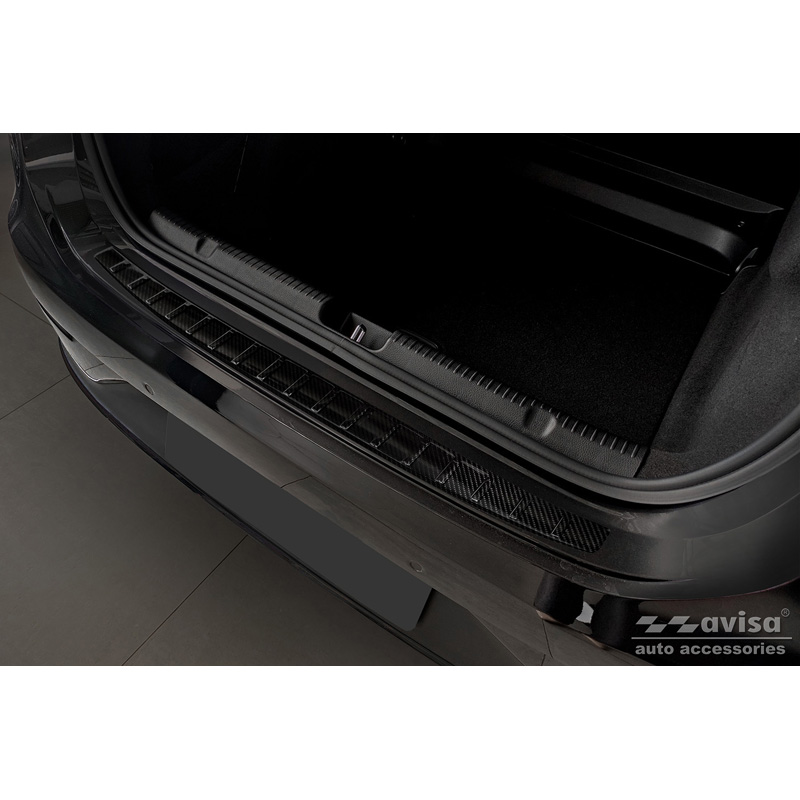 Real 3D Carbon Rear bumper protector  Mercedes EQE (V295) 2022- 'Ribs'