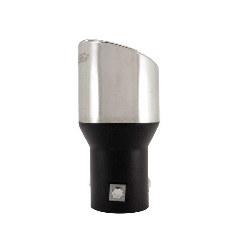 Simoni Racing Exhaust Tip Round/Slanting Inox - Ø90xL175mm - Installation ->57mm
