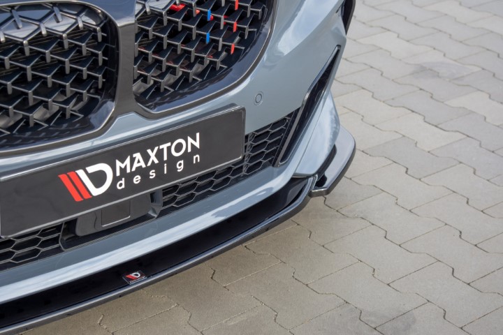 Voorspoiler passend voor BMW 1 Serie F40 M-Pack/ M135i Glans Zwart V3