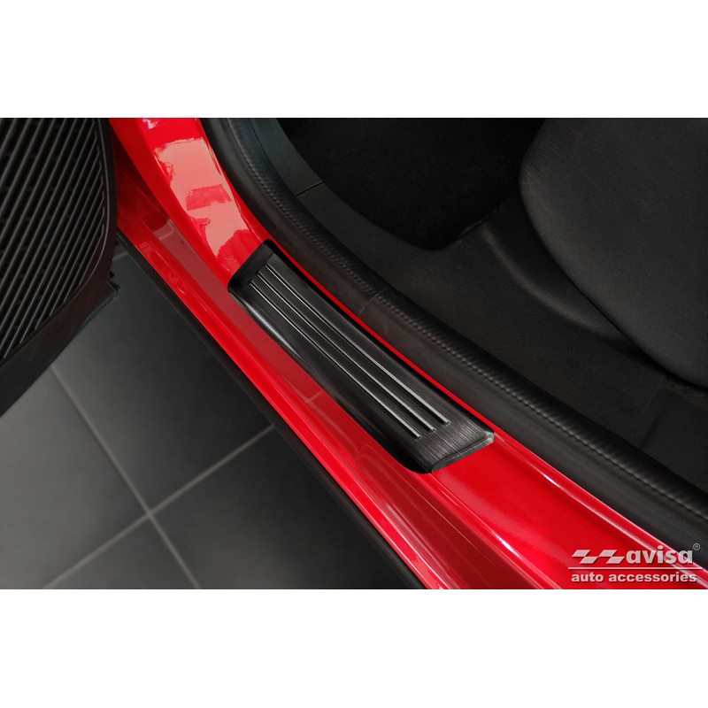 Black Inox door sill protectors  Renault Arkana 2020- - 'Special Edition' - 4-pieces