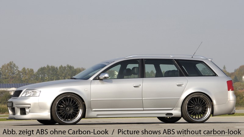 Sideskirts Audi A6 4B ABS Carbon-look Rieger