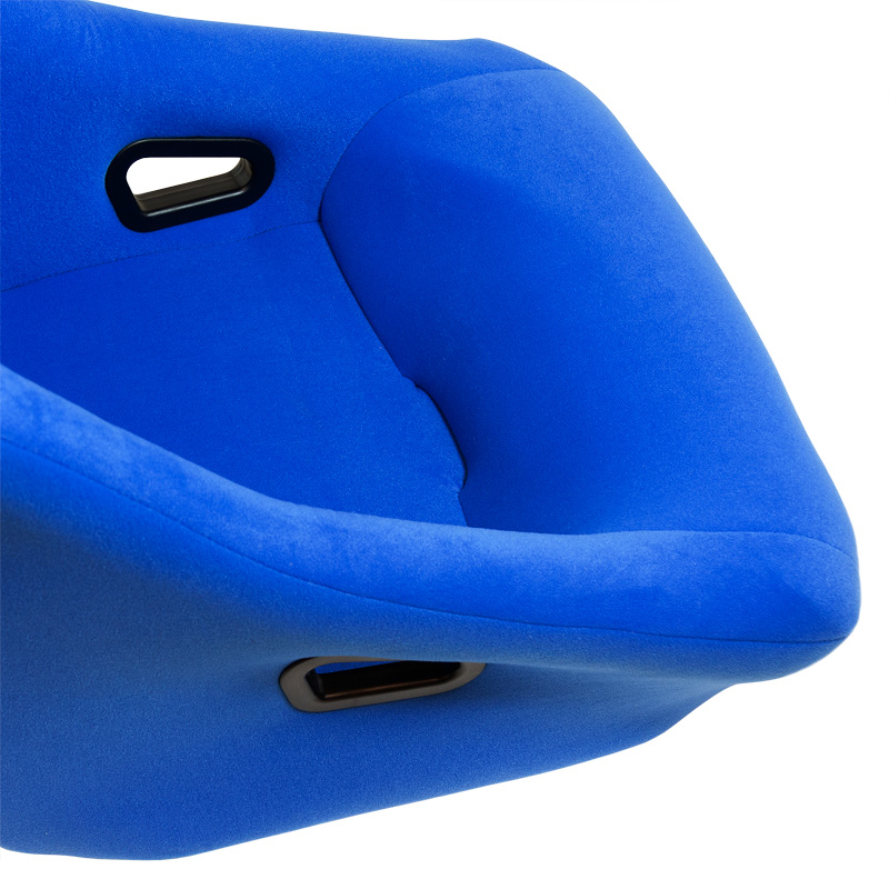 Sport seat 'Zandvoort' - Blue - Non-reclinable back-rest - incl. slides