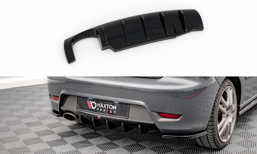 Diffuser passend voor Seat Ibiza Cupra MK3 Maxton Glans Zwart