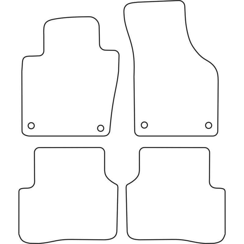 Set car mats  Volkswagen Passat 2007- incl. CC