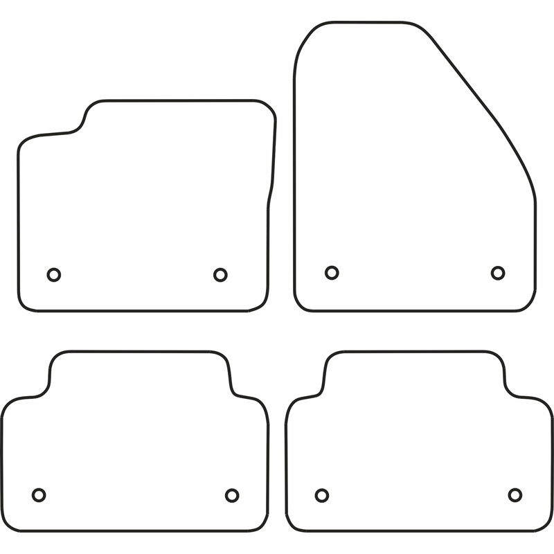 Set car mats  Jaguar E-Pace 2017-