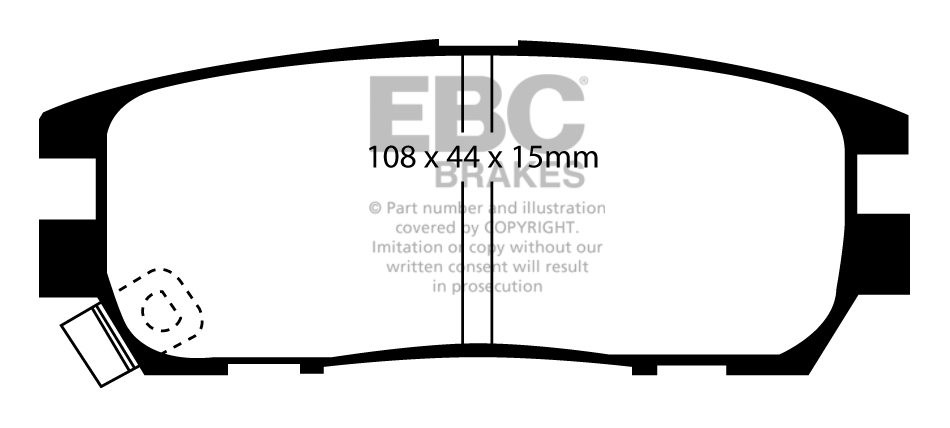 EBC Brakes MITSUBISHI Shogun 2.8 TD (V46) 94-2000 Remblokken ach