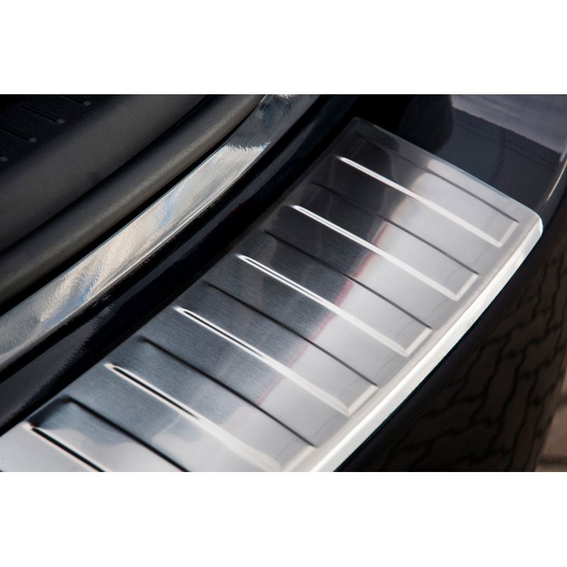 Stainless Steel Rear bumper protector  Toyota Avensis III Sedan Facelift 2015- 'Ribs'