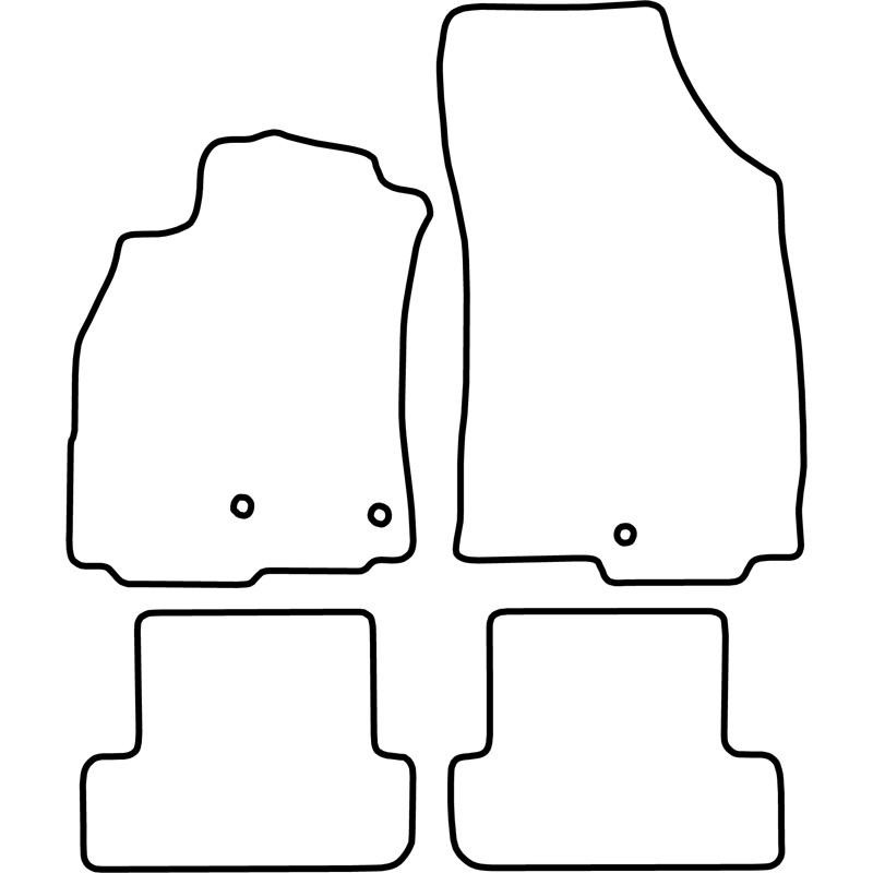 Set velour car mats  Renault Megane Coupe 2010-