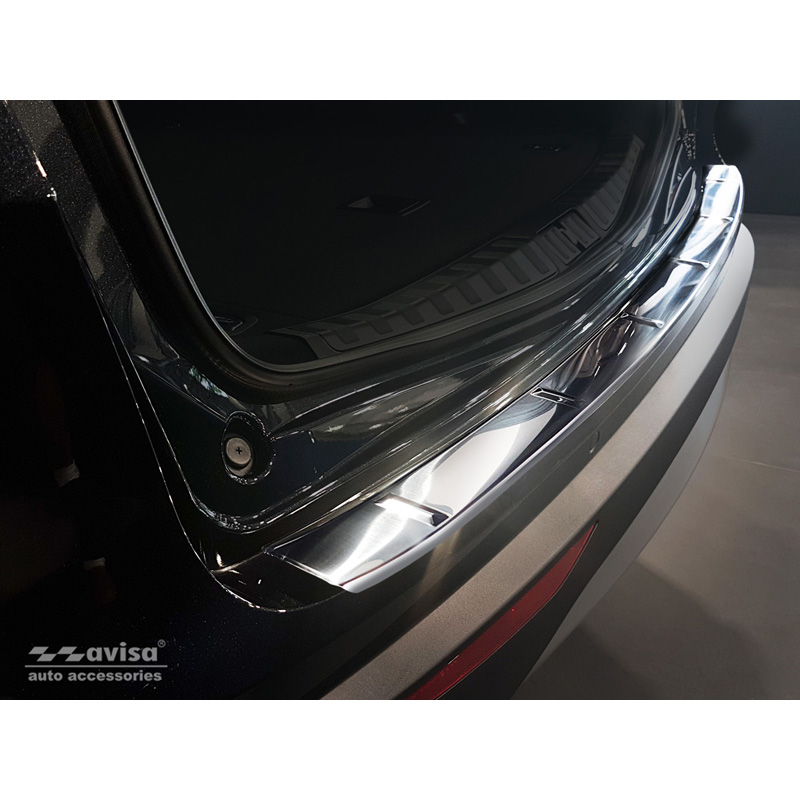 Stainless Steel Rear bumper protector  Alfa Romeo Stelvio 2017- & FL 2020- 'Ribs'
