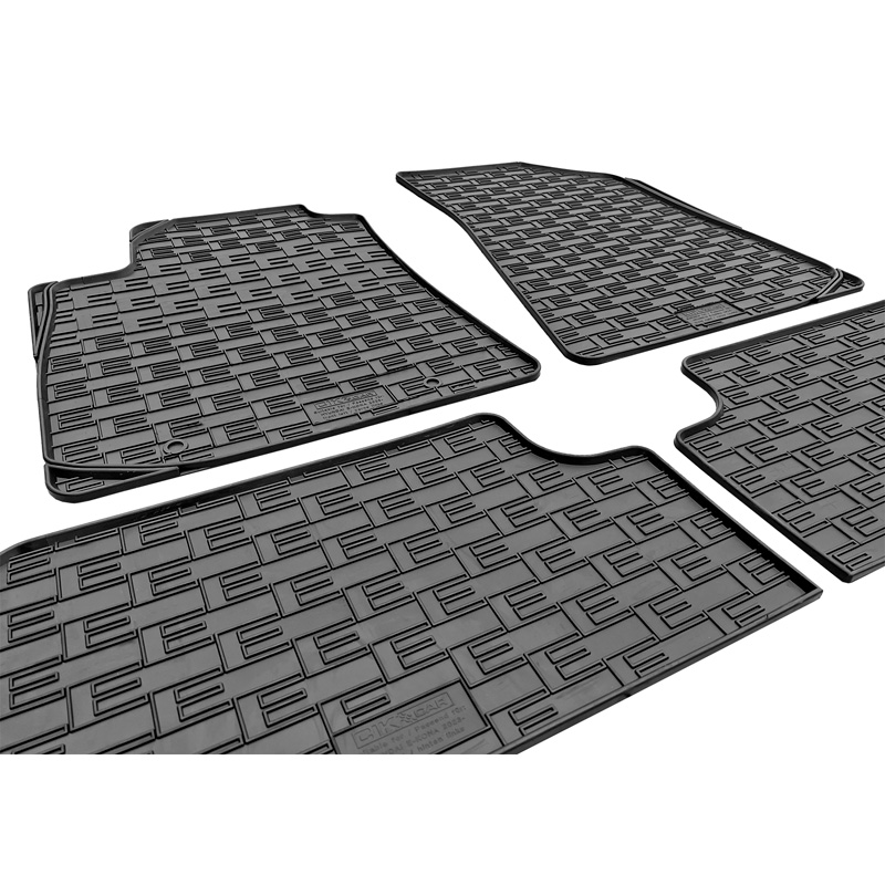 Rubber car mats set  Hyundai e-Kona II (EV) 2023- (4-pieces + fixing system)