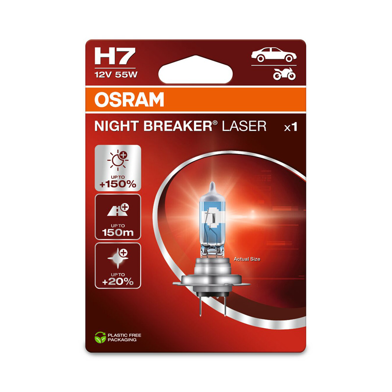 Osram Night Breaker Laser Halogen bulb - H7 - 12V/55W - single piece