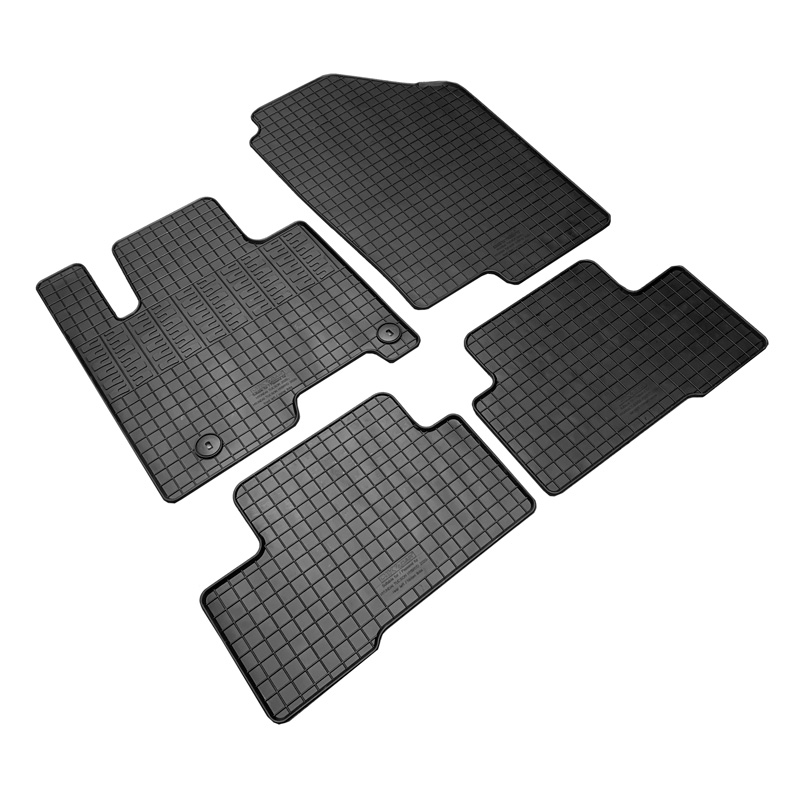 Rubber car mats set  Hyundai Tucson (NX4E) Full Hybrid 2020- (4-pieces + fixing system)
