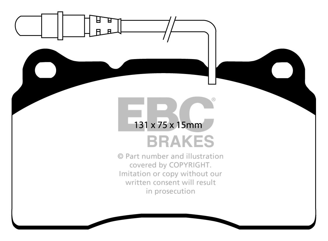 EBC Brakes CITROEN C8 3.0 2003-.. Remblokken voorzijde