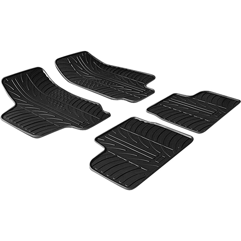 Rubber car mats set  Opel Astra G 1998-2004 (T profile 4-pieces)