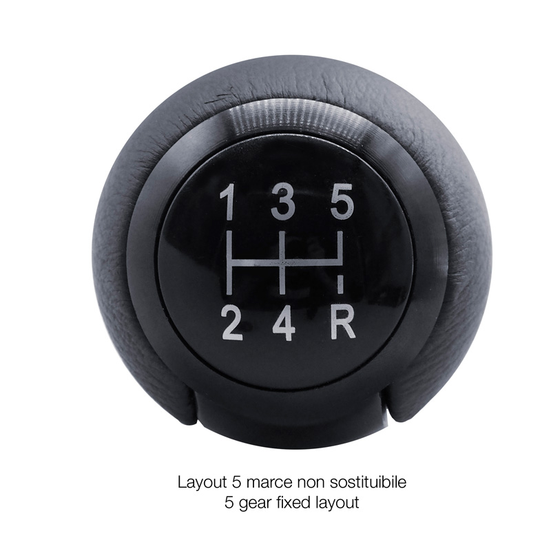 Simoni Racing Gear Knob SLOT - Aluminium/Black Eco-Leather