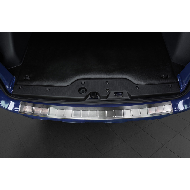 Stainless Steel Rear bumper protector  Dacia Dokker 2012-2017 & 2017- 'Ribs'