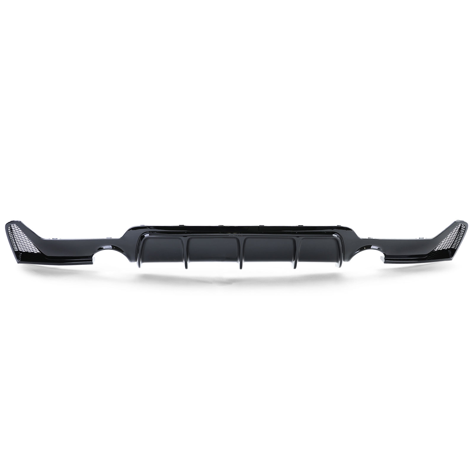 Diffuser passend voor BMW 4-serie F32 / F36 2013- Glans Zwart M-Pakket Duplex