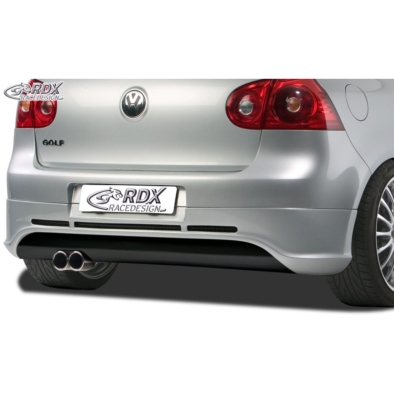 Rear bumper skirt  Volkswagen Golf V GTI/R Hatchback 3/5-doors 2003-2008 (exhaust left) excl. Variant/Plus (ABS)