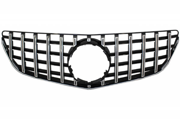 Grill passend voor Mercedes C207 W207 A207 Facelift (2013-2017) Coupe Cabrio GTR Look Glans Zwart/Chroom