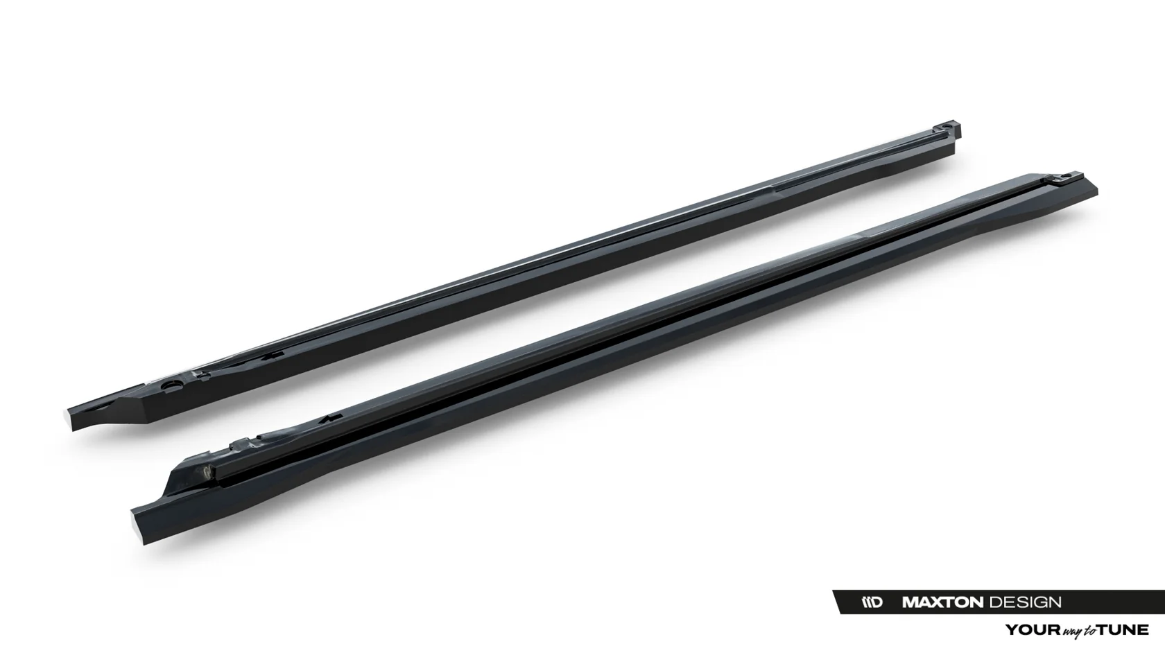Zijskirts passend voor Audi Q5 S-Line Sportback / SUV Mk3 2024 - Maxton Glans Zwart