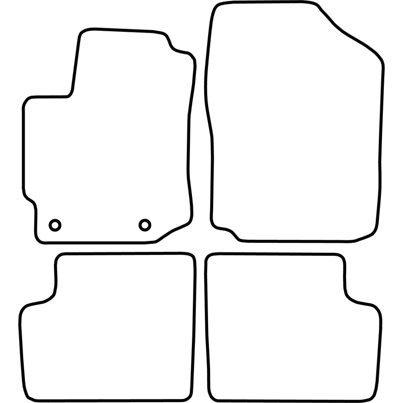 Set car mats  Daihatsu Sirion 2005-2012