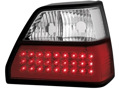 Taillights VW Golf II LED Red/White clear