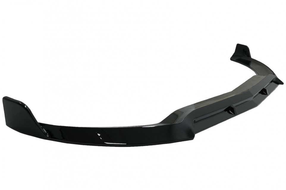 Voorspoiler passend voor Mercedes C-klasse W205 S205 C205 A205 Sport Look Glans Zwart