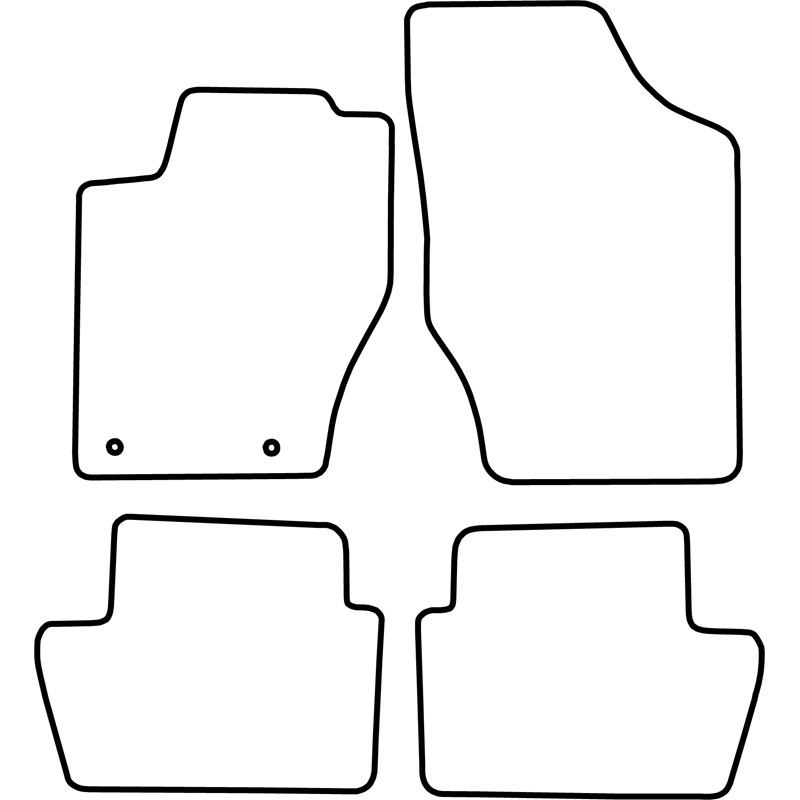 Set velour car mats  Citroen C4 2004-2010