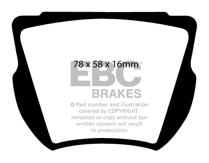 EBC Brakes DAIMLER SP250 2.5 59-64 Remblokken voorzijde greenstu