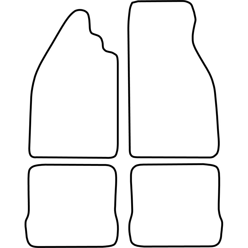 Set velour car mats  Volkswagen Beetle/Bug 1973-2003