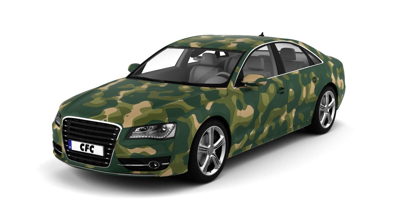 Car wrapping film for full vehicle wrapping Camouflage