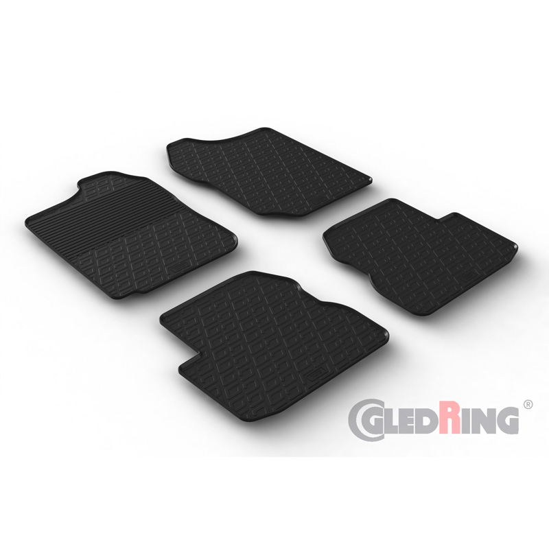 Rubber car mats set  Suzuki Jimny (FJ) 1998-2018 (T profile 4-pieces)