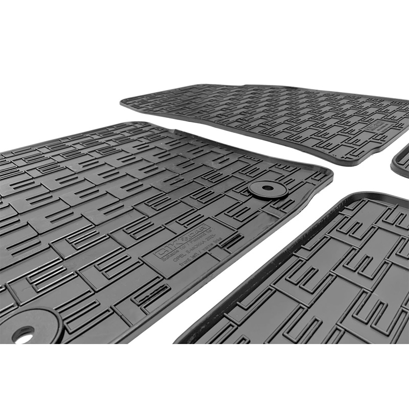 Rubber car mats set  Opel Mokka-e 2020- (4-pieces + fixing system)