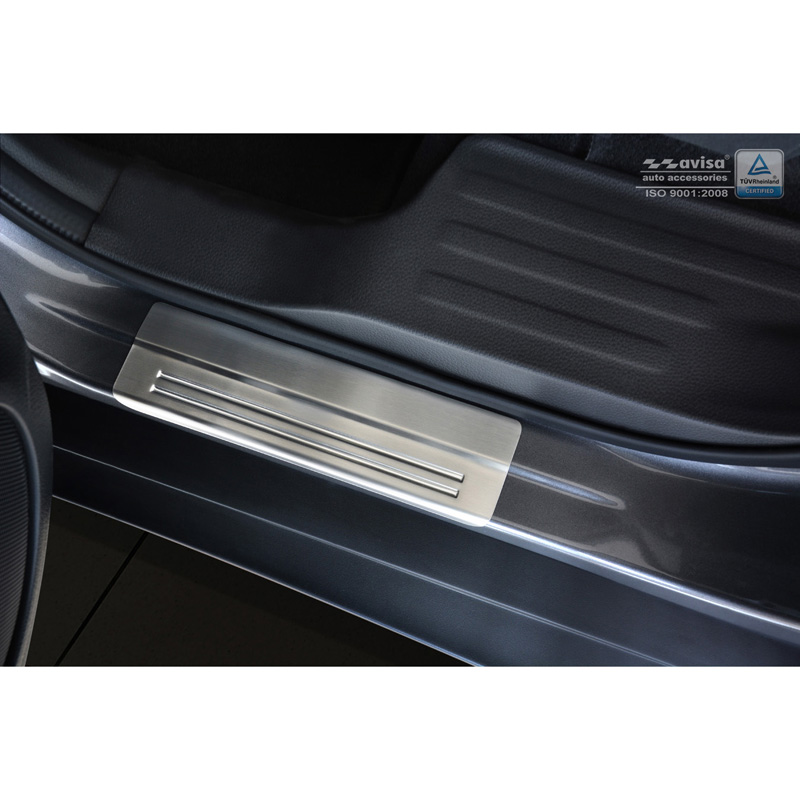Inox door sill protectors  Nissan X-Trail III 2014-2017 & FL 2017-2021 - 'Exclusive' - 4-pieces