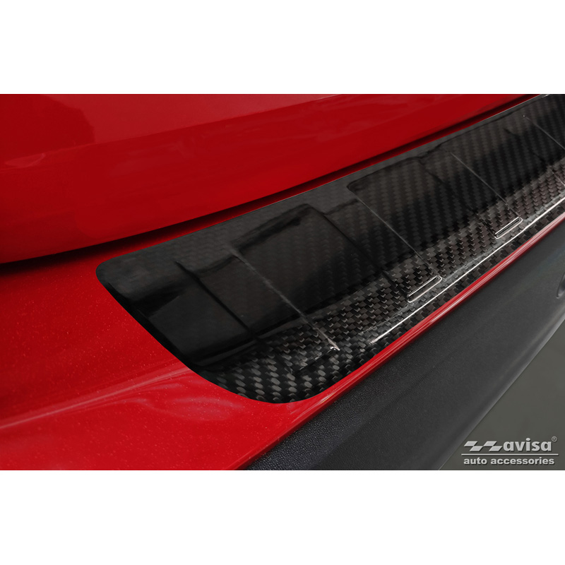 Real 3D Carbon Rear bumper protector  Mercedes GLA H247 2020- 'Ribs'