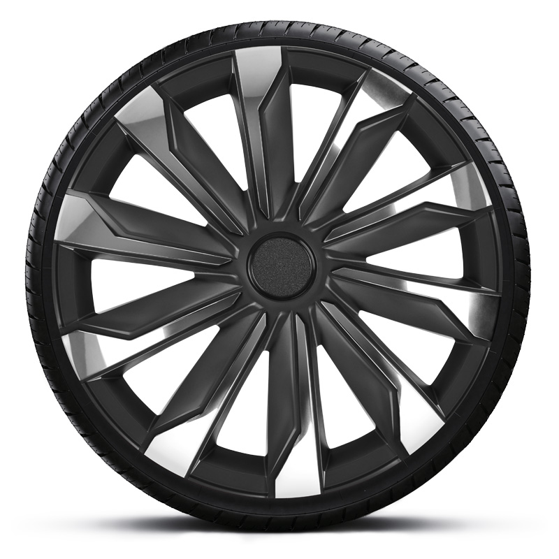 Set wheel covers Typhoon 15-inch chrome/black
