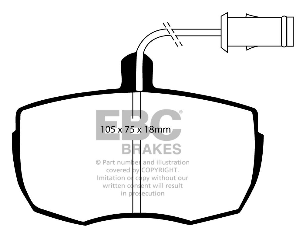 EBC Brakes FIAT BEDRIJFSWAGEN Daily 35.9 79-82 Remblokken voorzi
