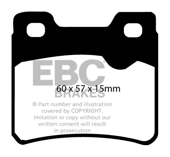 EBC Brakes VAUXHALL (OPEL) Calibra 2.5 95-98 Remblokken achterzi
