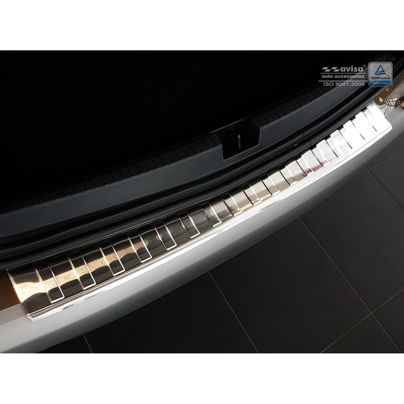 Stainless Steel Rear bumper protector  Dacia Duster II 2018-2021 & FL 2021-2024 'Ribs'