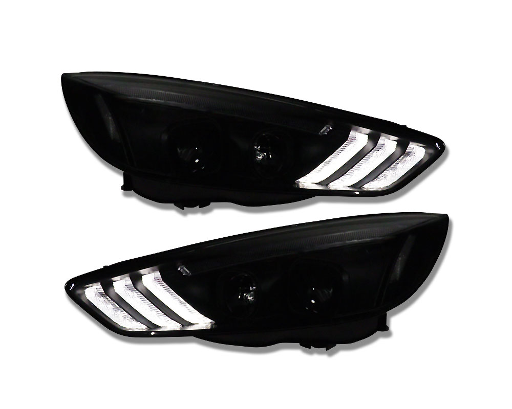 Headlights Ford Focus 14-18 Dynamic LED Tube