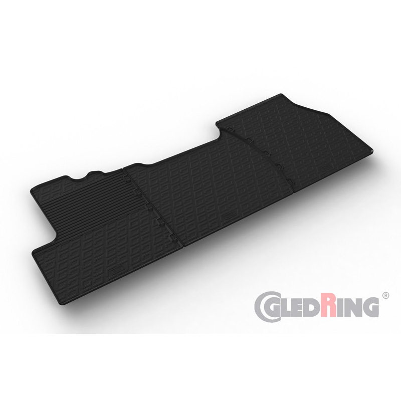 Rubber car mats set  Opel Movano 2022- (G profile 3-pieces)