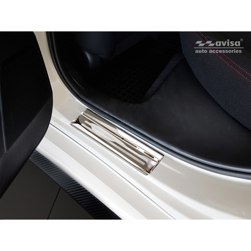 Stainless Steel Door sill protectors  Honda Civic X HB 5-doors 2017-2022 'Sportline' - 4-pieces