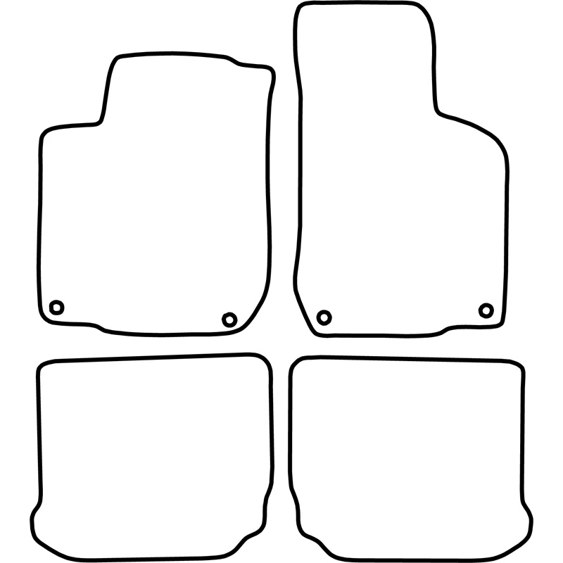 Set velour car mats  Volkswagen Bora 1998-2005