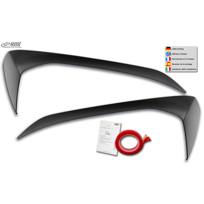 Head light spoilers  Volkswagen Up! 2011- (ABS)