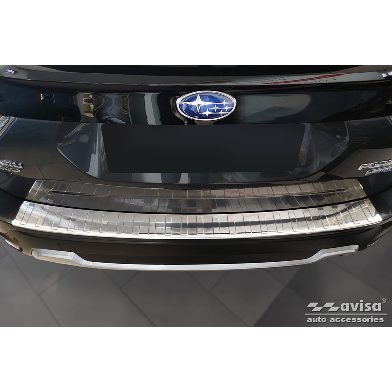 Stainless Steel Rear bumper protector  Subaru Forester (SK) 2018-2024 'Ribs'